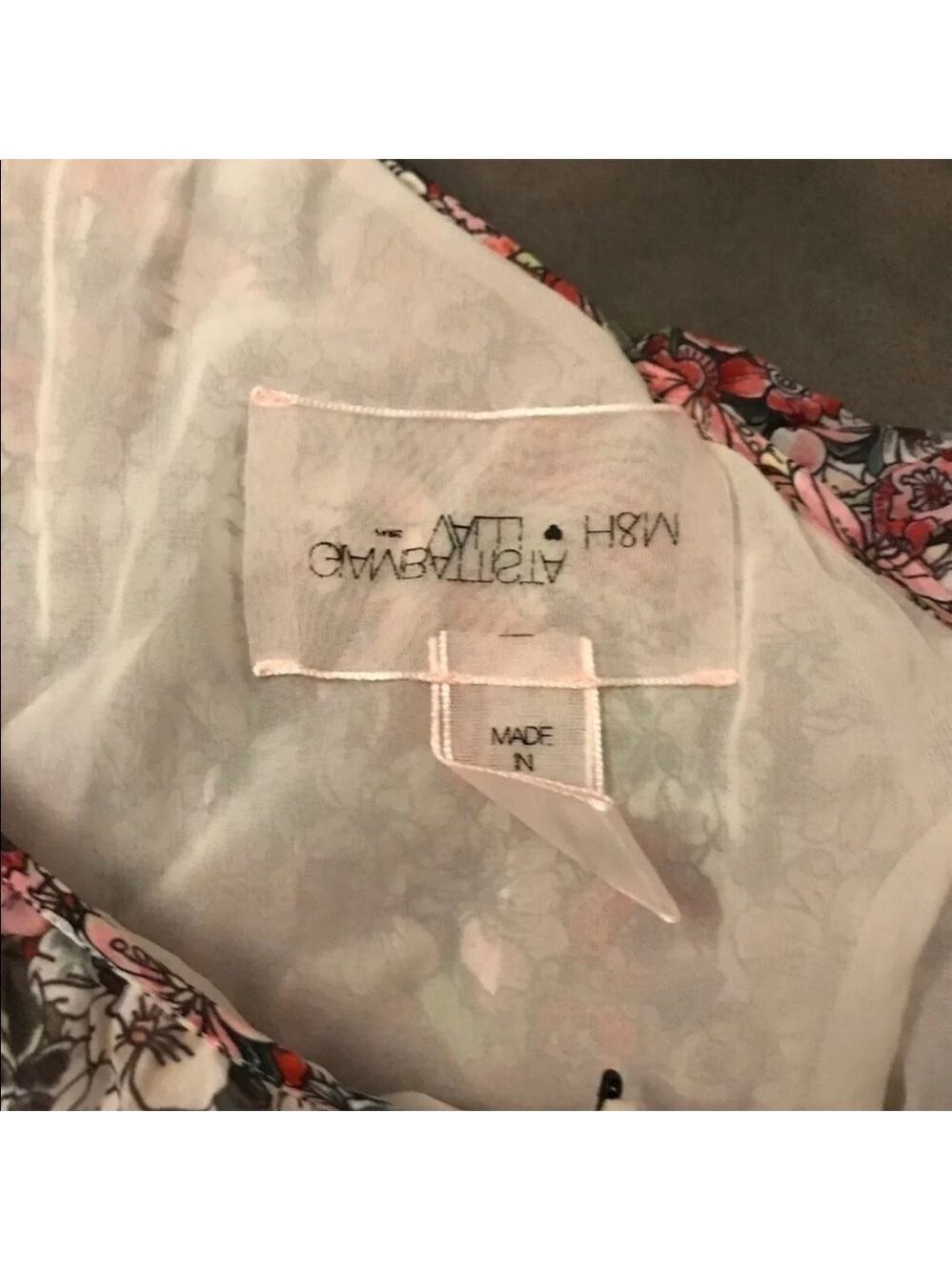 GIAMBATTISTA Valli x H&M One-Shoulder Floral Dress NWT - Picture 4 of 11